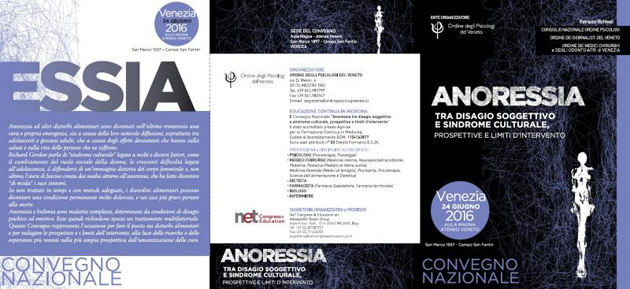 CONVEGNO NAZIONALE ORDINE DEGLI PSICOLOGI: “ANORESSIA TRA DISAGIO SOGGETTIVO E SINDROME CULTURALE, PROSPETTIVE E LIMITI D’INTERVENTO”