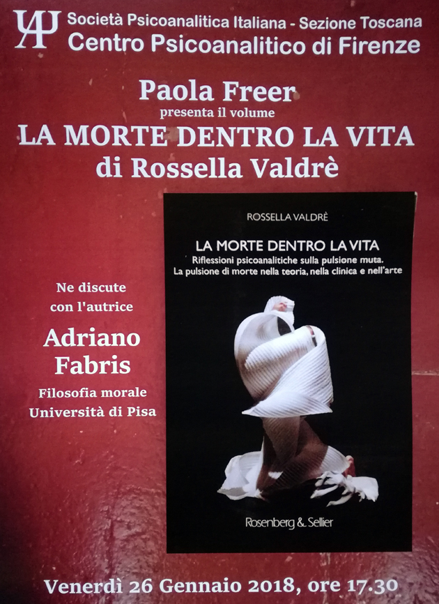 Presentazione saggio: LA MORTE DENTRO LA VITA di Rossella Valdrè